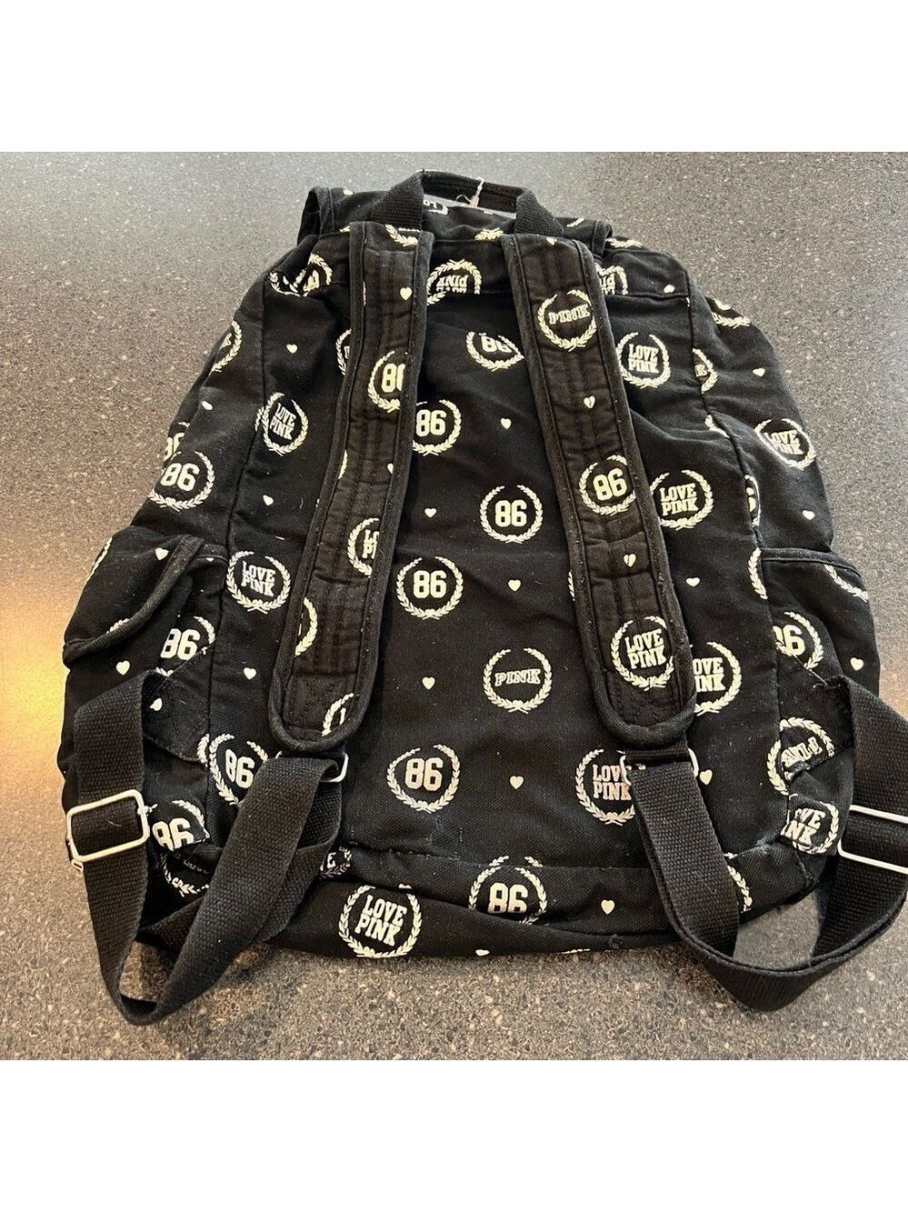 PINK Victoria's Secret Black Backpack with Modern Design - Picture 3 of 4